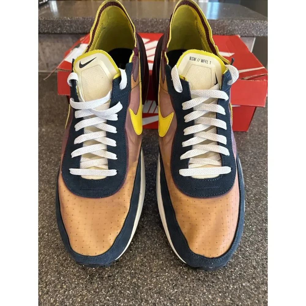 Size 13 Nike Waffle One SE Running Shoes Dark Beetroot DD8014-600